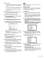 Preview for 25 page of Sony HXC-100 Operating Instructions Manual