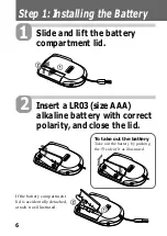 Preview for 6 page of Sony ICD-37 - Ic Recorder Operating Instructions Manual