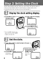 Preview for 8 page of Sony ICD-37 - Ic Recorder Operating Instructions Manual