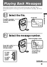 Preview for 13 page of Sony ICD-37 - Ic Recorder Operating Instructions Manual