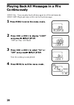 Preview for 28 page of Sony ICD-37 - Ic Recorder Operating Instructions Manual