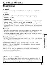 Preview for 29 page of Sony ICD-37 - Ic Recorder Operating Instructions Manual