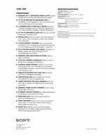 Preview for 2 page of Sony ICD-80 - Ic Recorder Specifications