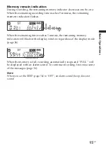 Preview for 15 page of Sony ICD-SX25 - Icd Recorder Operating Instructions Manual