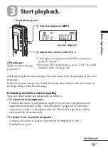 Preview for 19 page of Sony ICD-SX25 - Icd Recorder Operating Instructions Manual