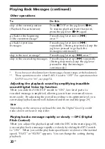 Preview for 20 page of Sony ICD-SX25 - Icd Recorder Operating Instructions Manual