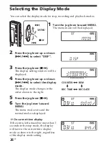 Preview for 26 page of Sony ICD-SX25 - Icd Recorder Operating Instructions Manual