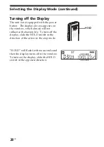 Preview for 28 page of Sony ICD-SX25 - Icd Recorder Operating Instructions Manual