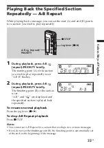 Preview for 33 page of Sony ICD-SX25 - Icd Recorder Operating Instructions Manual