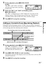 Preview for 35 page of Sony ICD-SX25 - Icd Recorder Operating Instructions Manual