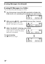 Preview for 38 page of Sony ICD-SX25 - Icd Recorder Operating Instructions Manual