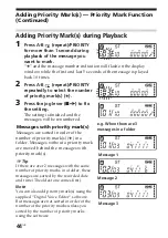 Preview for 44 page of Sony ICD-SX25 - Icd Recorder Operating Instructions Manual