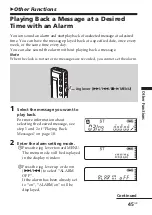 Preview for 45 page of Sony ICD-SX25 - Icd Recorder Operating Instructions Manual