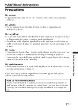 Preview for 57 page of Sony ICD-SX25 - Icd Recorder Operating Instructions Manual