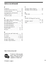 Preview for 68 page of Sony ICD-SX25 - Icd Recorder Operating Instructions Manual