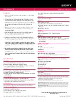 Preview for 2 page of Sony ICD-SX46VTP - Icd Recorder With Voice Specifications