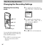 Preview for 28 page of Sony ICD-UX200 - Digital Flash Voice Recorder Operating Instructions Manual