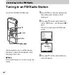 Preview for 60 page of Sony ICD-UX200 - Digital Flash Voice Recorder Operating Instructions Manual