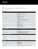 Preview for 3 page of Sony ICD-UX523 Specifications