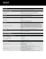 Preview for 4 page of Sony ICD-UX523 Specifications