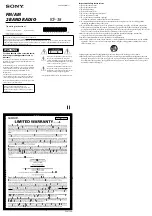 Sony ICF-38 Operating Instructions preview