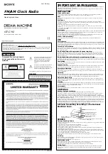 Sony ICF-C112 Operating Instructions preview