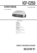 Sony ICF-C253 Service Manual preview