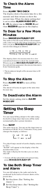 Preview for 6 page of Sony ICF-C253 User Manual