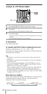 Preview for 28 page of Sony ICF-SW07 Operating Instructions Manual