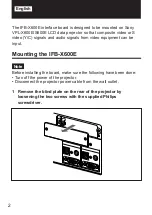 Preview for 2 page of Sony IFB-X600E Operating Instructions Manual