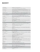 Preview for 3 page of Sony ILCE-6000 Specifications