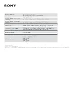 Preview for 4 page of Sony ILCE-6000 Specifications