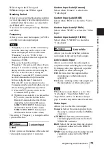 Preview for 73 page of Sony Ipela PCS-XG80 Operating Instructions Manual