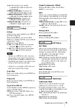 Preview for 75 page of Sony Ipela PCS-XG80 Operating Instructions Manual