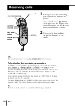 Preview for 18 page of Sony IT-ID20 - Streamline Phone Operating Instructions Manual