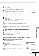 Preview for 21 page of Sony IT-ID20 - Streamline Phone Operating Instructions Manual