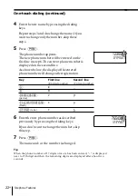 Preview for 22 page of Sony IT-ID20 - Streamline Phone Operating Instructions Manual