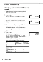 Preview for 26 page of Sony IT-ID20 - Streamline Phone Operating Instructions Manual