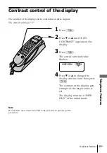 Preview for 29 page of Sony IT-ID20 - Streamline Phone Operating Instructions Manual