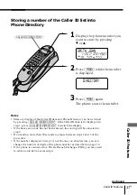 Preview for 37 page of Sony IT-ID20 - Streamline Phone Operating Instructions Manual