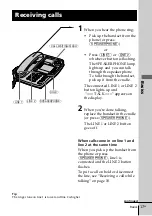 Preview for 17 page of Sony IT-M602 - Telephone With Speaker Phone Operating Instructions Manual