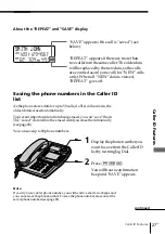 Preview for 27 page of Sony IT-M602 - Telephone With Speaker Phone Operating Instructions Manual