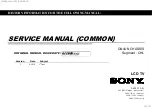 Preview for 1 page of Sony KD-43X7 F Series Service Manual