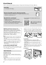 Preview for 2 page of Sony KD-55X8 TK Series Reference Manual