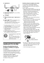 Preview for 4 page of Sony KD-55X8 TK Series Reference Manual