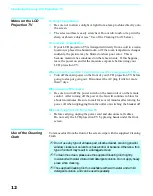 Preview for 12 page of Sony KDF-60XBR950 - 60" Rear Projection TV Operating Instructions Manual