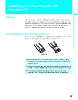 Preview for 17 page of Sony KDF-60XBR950 - 60" Rear Projection TV Operating Instructions Manual