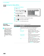 Preview for 102 page of Sony KDF-60XBR950 - 60" Rear Projection TV Operating Instructions Manual