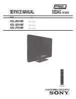 Preview for 2 page of Sony KDL-26U4000 Service Manual