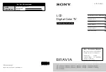 Sony KDL-32EX301 - 32" Class Bravia Ex301 Hdtv Operating Instructions Manual preview